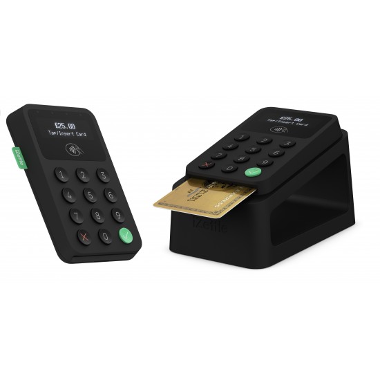 Black iZettle Dock 2 & iZettle Card Reader 2